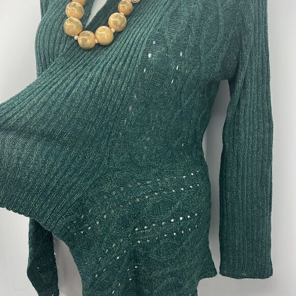 89th & Madison green long sleeve open cardigan large - Picture 4 of 6
